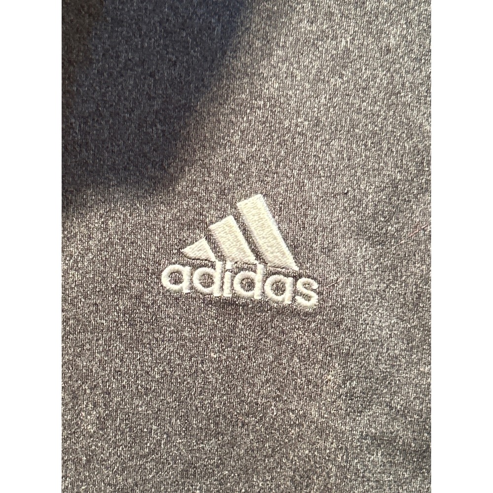 Adidas Boys Track Jacket Grey Black White Colorblock Full Zip Size Large 14/16‎ - Picture 2 of 7